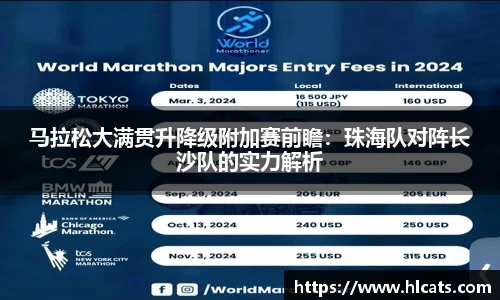马拉松大满贯升降级附加赛前瞻：珠海队对阵长沙队的实力解析