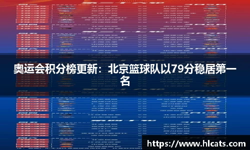 奥运会积分榜更新：北京篮球队以79分稳居第一名